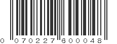 UPC 070227600048