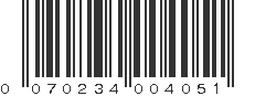 UPC 070234004051