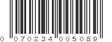 UPC 070234005089