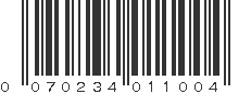 UPC 070234011004