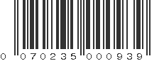 UPC 070235000939