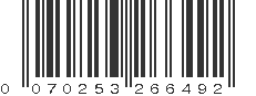 UPC 070253266492