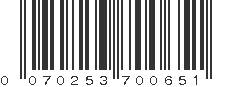 UPC 070253700651