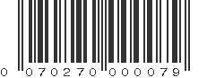 UPC 070270000079