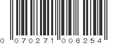 UPC 070271006254