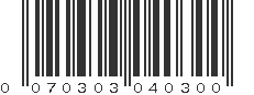 UPC 070303040300