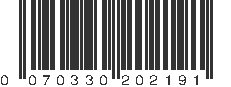 UPC 070330202191