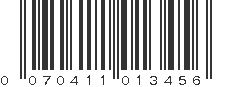 UPC 070411013456