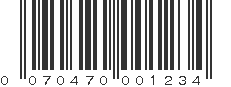 UPC 070470001234