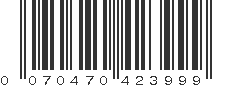 UPC 070470423999