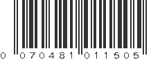 UPC 070481011505