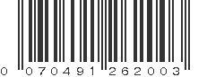 UPC 070491262003