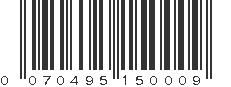 UPC 070495150009