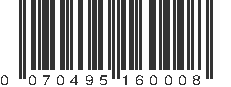 UPC 070495160008