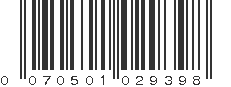 UPC 070501029398