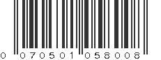 UPC 070501058008