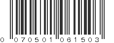 UPC 070501061503