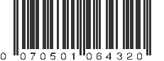 UPC 070501064320