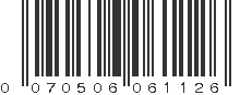 UPC 070506061126