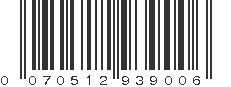 UPC 070512939006