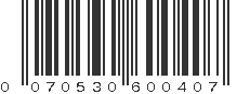 UPC 070530600402
