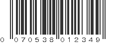 UPC 070538012349