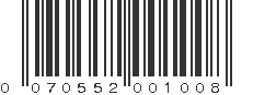 UPC 070552001008