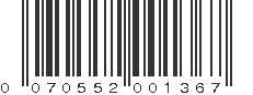 UPC 070552001367