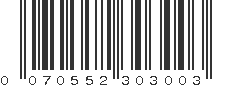 UPC 070552303003