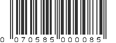 UPC 070585000085