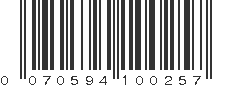 UPC 070594100257