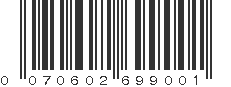 UPC 070602699001