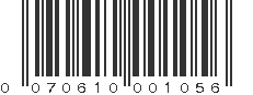 UPC 070610001056