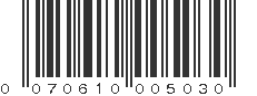 UPC 070610005030