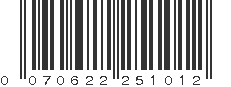 UPC 070622251012