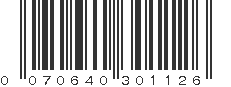 UPC 070640301126