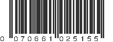 UPC 070661025155