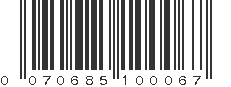 UPC 070685100067