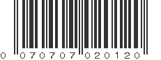 UPC 070707020120