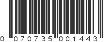 UPC 070735001443