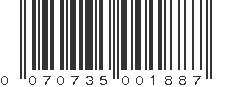 UPC 070735001887