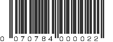 UPC 070784000022