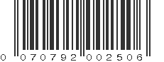 UPC 070792002506