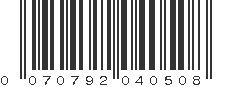 UPC 070792040508