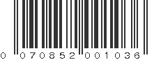 UPC 070852001036