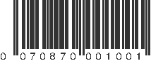 UPC 070870001001