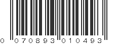 UPC 070893010493