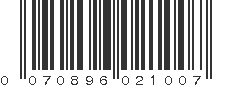 UPC 070896021007