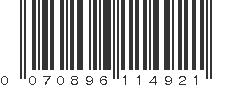 UPC 070896114921