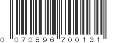 UPC 070896700131